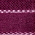 EUROFIRANY PREMIUM Ręcznik CALEB z bawełny frotte o strukturze drobnej krateczki - 50 x 90 cm - amarantowy 2