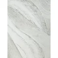 Obraz WAVES abstrakcyjny, ręcznie malowany na płótnie - 60 x 80 cm - biały 1
