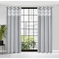Dekoracja okienna ESTERA z miękkim trójwymiarowym wzorem w stylu boho - 140 x 250 cm - biały 2