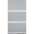 Tkanina firanowa  aden z poziomym haftem z mereżką - 280 cm - biały 8