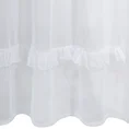 DIVA LINE Firana ARIANA z błyszczącą moherową nicią zdobiona falbanami - 140 x 250 cm - biały 3