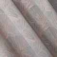 PIERRE CARDIN zasłona welwetowa GOJA z błyszczącym nadrukiem w formie liści miłorzębu - 140 x 250 cm - szary 11