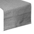Bieżnik LIZZY z tkaniny bawełnianej ze strukturalnym wzorem - 40 x 140 cm - srebrny 3