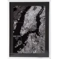 Obraz METROPOL 2 w szklanej oprawie - 50 x 70 cm - czarny 1