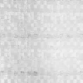 Zasłona żakardowa SERENA wzór w kosteczki, przetykana srebrną nicią - 140 x 250 cm - biały 6