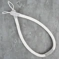 Dekoracyjny sznur do upięć ze zdobieniem z kryształków - 87 cm - biały 1