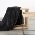DESIGN 91 Narzuta na fotel-koc  TIFFANY o strukturze miękkiego futra - 70 x 160 cm - czarny 5