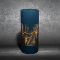 LIMITED COLLECTION Wazon MUSA granatowo-złoty ze szkła artystycznego ENERGIA GRANATU - ∅ 15 x 35 cm - granatowy 1