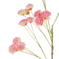 RÓŻYCZKI gałązka, kwiat sztuczny dekoracyjny z pianki foamiran - ∅ 3 x 92 cm - różowy 2