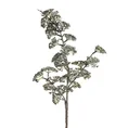 GAŁĄZKA OZDOBNA Z DROBNYMI KWIATOSTANAMI, kwiat sztuczny dekoracyjny - dł. 68 cm dł. z kwiatami 38 cm śr. 5 cm - szary 1