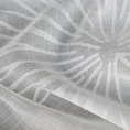 Firana JANE z lekkiej etaminy z żakardowym motywem liści - 140 x 270 cm - biały 14