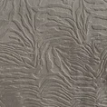 Komplet pościeli FLANO z tkaniny welwetowej z wytłaczanym wzorem liści palmy - 220 x 200 cm - beżowy 4