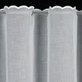 Tkanina firanowa zazdrostka z etaminy z haftem lawendy - 90 cm - biały 5