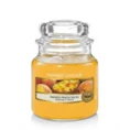 YANKEE CANDLE - Mała świeca zapachowa w słoiku - Mango Peach Salsa - ∅ 6 x 9 cm - pomarańczowy 1
