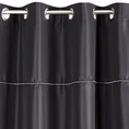 Zasłona ADARA z ozdobną taśmą z cyrkoniami - 140 x 270 cm - czarny 4
