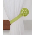 Upinacz dekoracyjny do firan i zasłon z magnesem - 13 cm - zielony 2