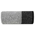 Ręcznik LEON z żakardowym wzorem w paski - 50 x 90 cm - czarny 3