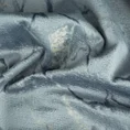 Zasłona WERA z miękkiej welwetowej tkaniny zdobiona nadrukiem przypominającym marmur - 140 x 250 cm - ciemnoszary 11
