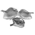 Patera z dolomitu IVA 1 w kształcie liścia miłorzębu srebrna - 20 x 20 x 3.5 cm - grafitowy 3
