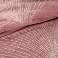 EUROFIRANY PREMIUM Koc GINKO1 miękki i miły w dotyku z błyszczącym nadrukiem z motywem liści miłorzębu - 150 x 200 cm - różowy 5