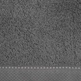 Ręcznik DAISY z bordiurą podkreśloną kontrastującym stebnowaniem - 50 x 90 cm - stalowy 2