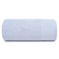 EVA MINGE Ręcznik JULITA gładki z miękką szenilową bordiurą - 50 x 90 cm - srebrny 3