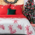 Komplet pościeli świątecznej SANTA 4 z wysokiej jakości bawełny - 160 x 200 cm - czerwony 1