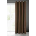 Zasłona gotowa RITA z gładkiej tkaniny - 140 x 250 cm - brązowy 2