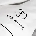 EVA MINGE Komplet pościeli MINGE z najwyższej jakości makosatyny bawełnianej z nadrukiem logo EVA MINGE - 160 x 200 cm - biały 5