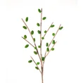 GAŁĄZKA OZDOBNA z pąkami, kwiat sztuczny dekoracyjny - 83 cm - zielony 1