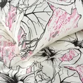 ELLA LINE Komplet pościeli z wysokogatunkowej bawełny z motywem roślinnym - 220 x 200 cm - biały 6