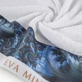 EWA MINGE Ręcznik AISHA  z bordiurą zdobioną designerskim nadrukiem z motywem zwierzęcym - 50 x 90 cm - biały 5