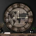 Dekoracyjny zegar ścienny w stylu kolonialnym - 60 x 5 x 60 cm - czarny 8