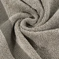 Ręcznik RODOS z ozdobną żakardową bordiurą w pasy - 50 x 90 cm - beżowy 5