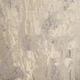 Zasłona  KORNELIA z miękkiej welwetowej tkaniny zdobiona szampańskim nadrukiem przypominającym marmur - 140 x 270 cm - beżowy 7