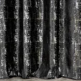 Zasłona welwetowa zdobiona nieregularnym srebrnym nadrukiem - 140 x 250 cm - czarny 3
