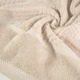 REINA LINE Ręcznik z bawełny zdobiony wzorem w zygzaki z gładką bordiurą - 70 x 140 cm - beżowy 5
