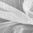 Firana BECKY z etaminy z ozdobnymi pionowymi paseczkami - 140 x 250 cm - biały 8