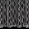 Firana AIDEN o strukturze luźnej, geometrycznej siatki - 140 x 250 cm - srebrny 3