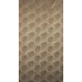 PIERRE CARDIN zasłona welwetowa GOJA z błyszczącym nadrukiem w formie liści miłorzębu - 140 x 250 cm - brązowy 9