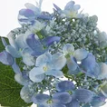 HORTENSJA kwiat sztuczny dekoracyjny z płatkami z jedwabistej tkaniny - 53 cm - niebieski 2