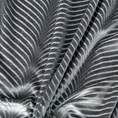 Zasłona LUSSI z lśniącego welwetu z żakardowym wzorem - 140 x 250 cm - stalowy 11