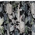 Zasłona gotowa SALLY z welwetu z pięknym nadrukiem botanicznym - 140 x 270 cm - czarny 6