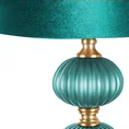 Lampa stojąca LAILA z welwetowym  abażurem - ∅ 46 x 174 cm - turkusowy 2