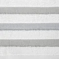 EUROFIRANY CLASSIC Ręcznik bawełniany GRACJA z ozdobną bordiurą w pasy - 50 x 90 cm - biały 2