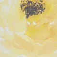 Zasłona FLEUR z malowanym kwiatowym deseniem przejrzysta - 140 x 250 cm - żółty 7