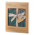 TERRA COLLECTION Komplet pościeli MOROCCO 3 z makosatyny bawełnianej z motywem folk - 220 x 200 cm - butelkowy zielony 2