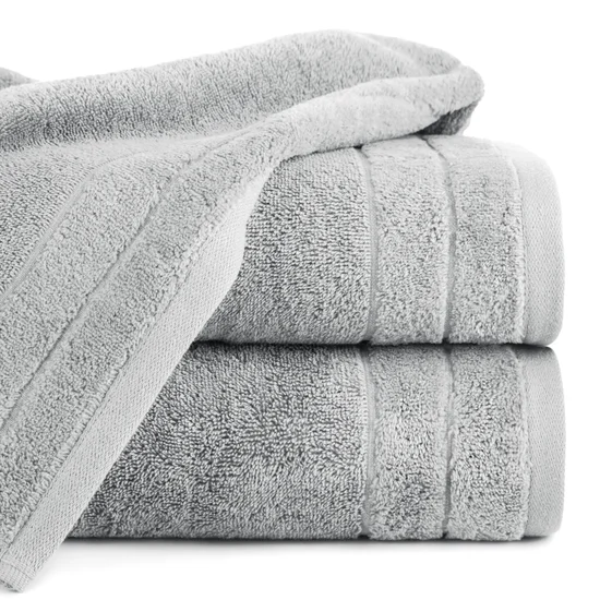 Ręcznik z bawełny klasyczny stalowy - 30 x 50 cm - stalowy