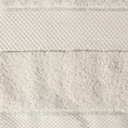 Ręcznik z bordiurą podkreśloną błyszczącą nitką - 50 x 90 cm - beżowy 2