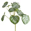 OZDOBNE LIŚCIE  na gałązce, kwiat sztuczny dekoracyjny - 30 cm - zielony 1